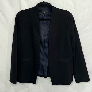 J.Crew Going-Out Blazer Stretch Twill Women’s Sz 16 Black H2743‎ Office Career